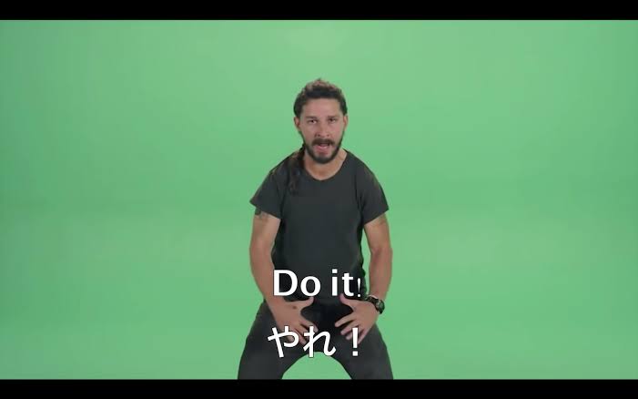 やらないと・ダメの気持ちで・Do it!